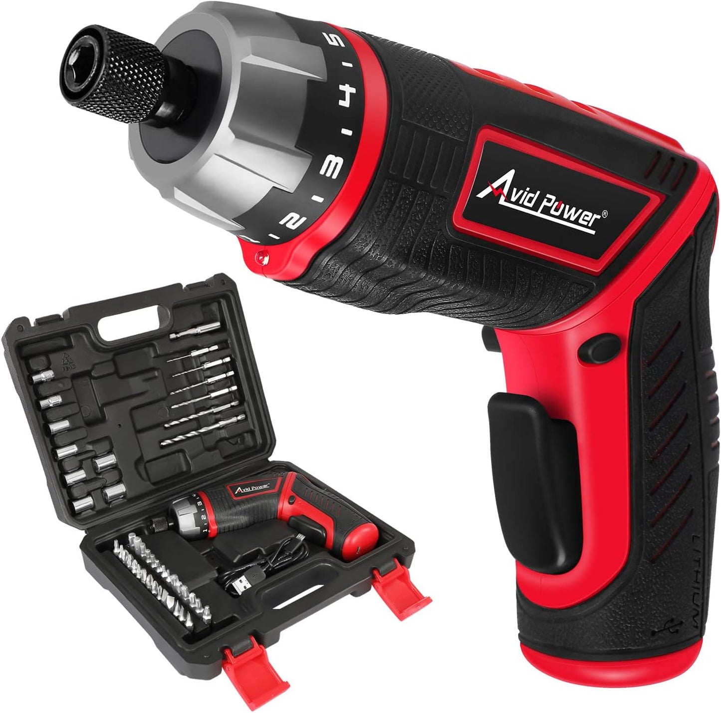 AVID POWER Electric Screwdriver Set Rechargeable 4V Cordless Screwdrive