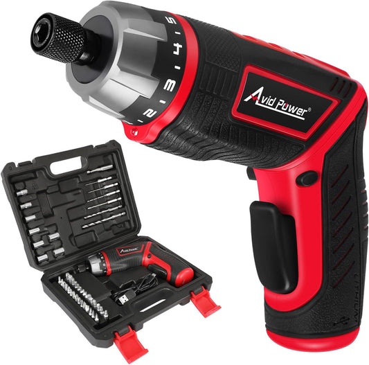 AVID POWER Electric Screwdriver Set Rechargeable 4V Cordless Screwdrive