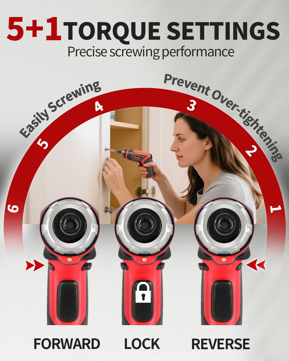 AVID POWER Electric Screwdriver Set Rechargeable 4V Cordless Screwdrive
