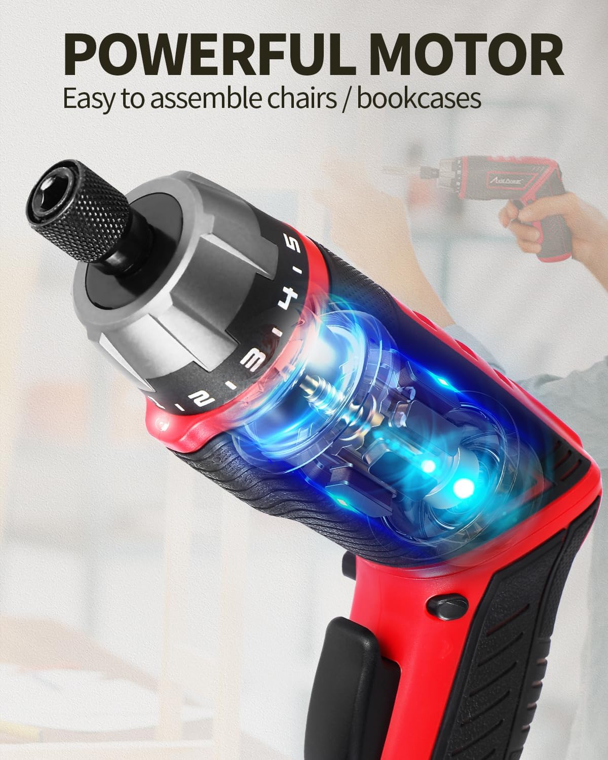 AVID POWER Electric Screwdriver Set Rechargeable 4V Cordless Screwdrive