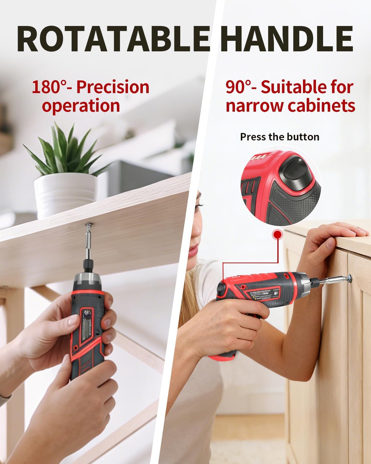 AVID POWER Electric Screwdriver Set Rechargeable 4V Cordless Screwdrive